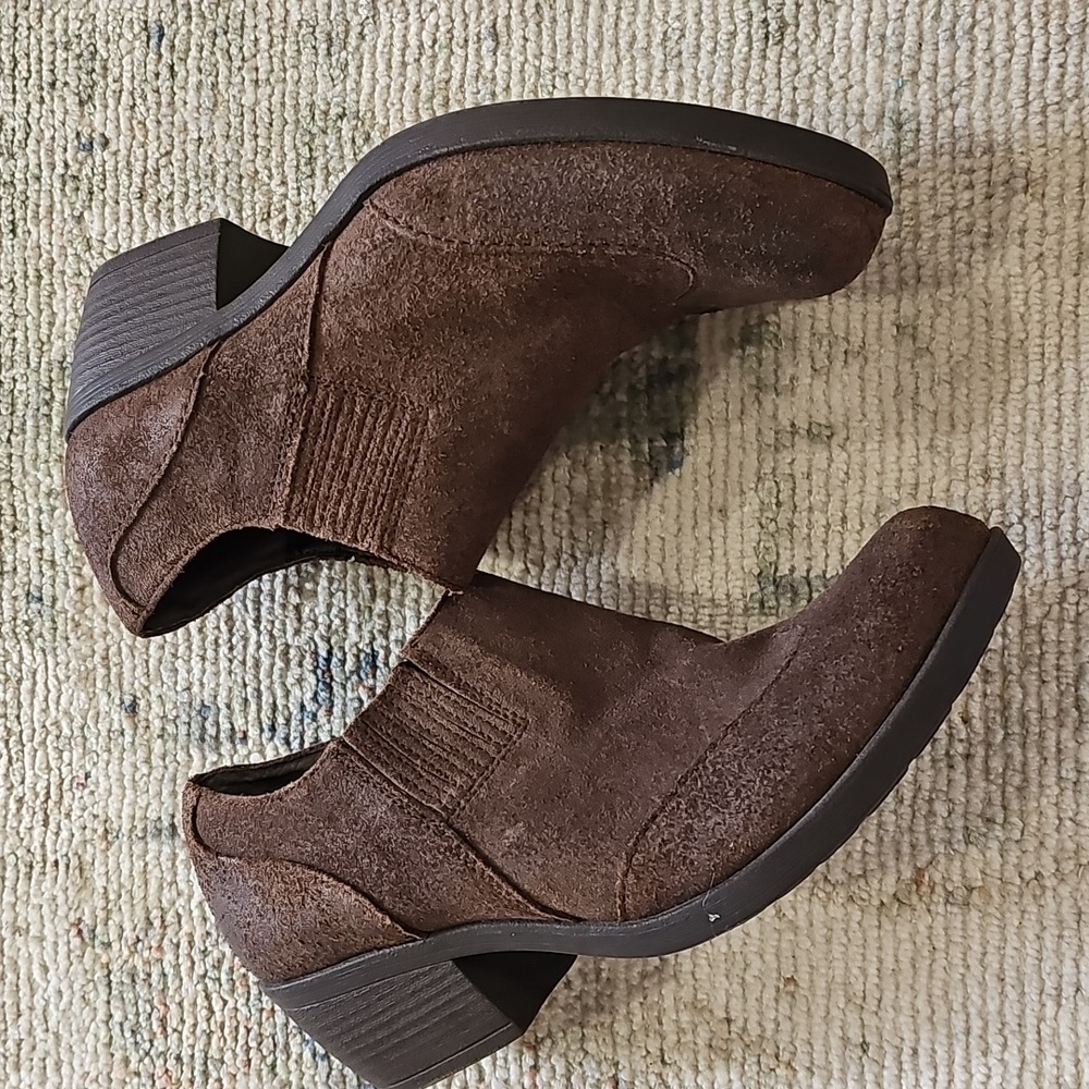 Korks Kork-ease  Women's, Brown Suede Leather Ankle ‎ Booties Sz 7